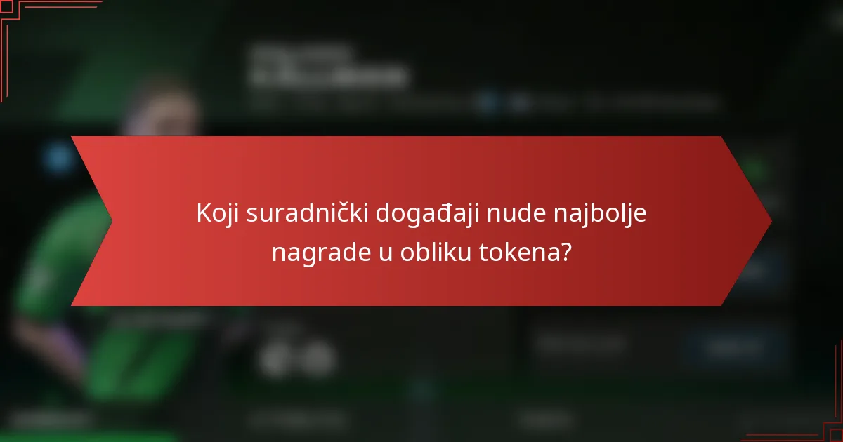 Koji suradnički događaji nude najbolje nagrade u obliku tokena?